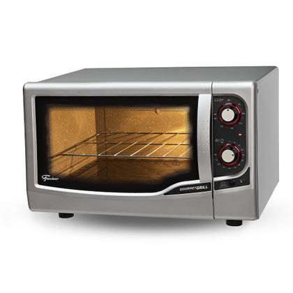 Imagem de Forno Elétrico de Bancada 44 Litros Fischer Gourmet Grill Autolimpante e com Timer Prata 110V