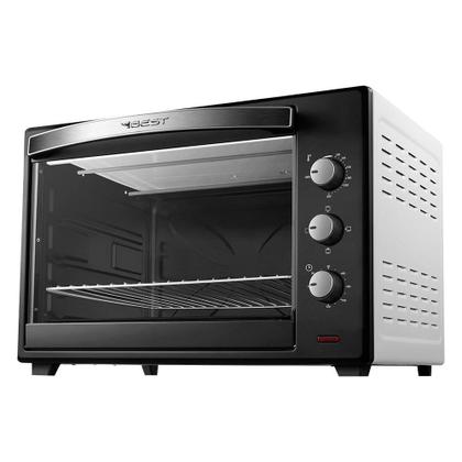 Imagem de Forno Elétrico de Bancada Best 60 Litros  4 Resistências, Branco/Preto