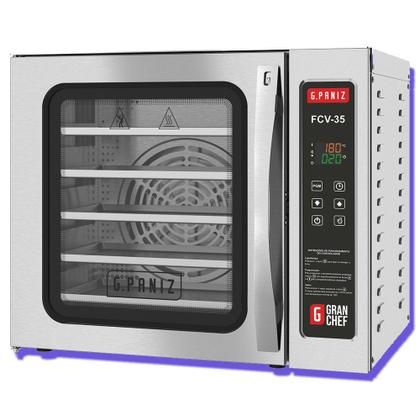 Imagem de Forno Turbo Elétrico 5 Esteiras com Vapor Gran Chef Gpaniz FCV 35