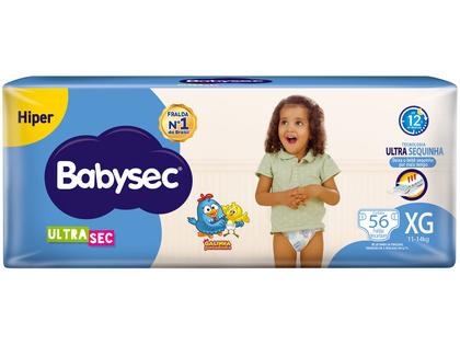 Imagem de Fralda Babysec Ultrasec Galinha Pintadinha Tam. XG 11 a 14kg 56 Unidades