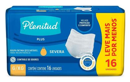 Imagem de Fralda calça descartável adulto plentud protect plus g/xg 16und