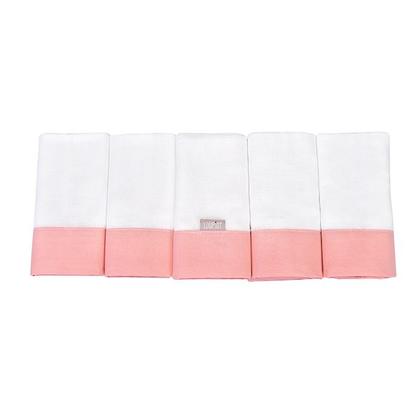 Imagem de Fralda de Pano Loupiot Cores Rosa - Kit com 5 Unidades