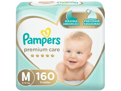 Imagem de Fralda Pampers Premium Care Tam M 6 a 10kg 160 Unidades