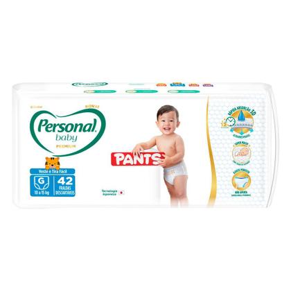 Imagem de Fralda Personal Baby Premium Pants Tamanho G com 42 Unidades