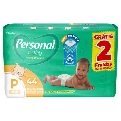 Imagem de Fralda Personal Baby Protect & Sec P 44 Unidades