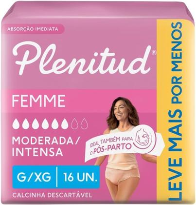 Imagem de Fralda plenitud femme - mega
