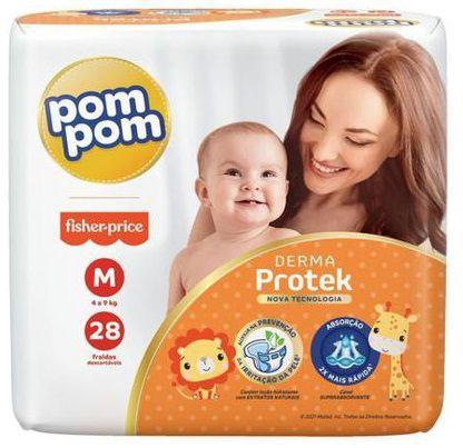 Imagem de Fralda pom pom derma protek m 28