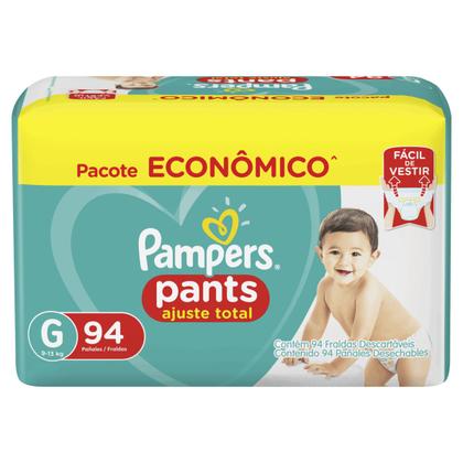 Imagem de Fraldas Pampers Confort Pants Ajuste Total Max G 94 Unidades