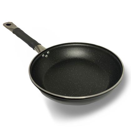 Imagem de Frigideira 28cm Tokio Chef Antiaderente Preto Inox Silicone Com Tampa Tokio Chef