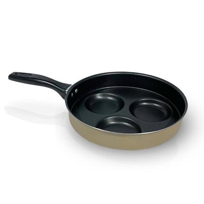 Imagem de Frigideira Antiaderente Frita 3 Ovos Separados Com Furo