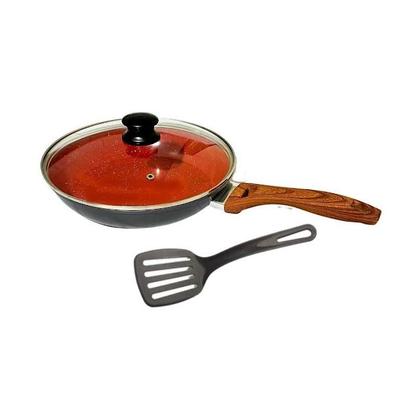 Imagem de Frigideira Wok Nanocerâmica Antiaderente com Tampa 28cm 3,5L