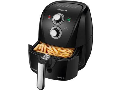 Imagem de Fritadeira Elétrica sem Óleo/Air Fryer Mondial AFN-40-BFS Preta com Timer 4L