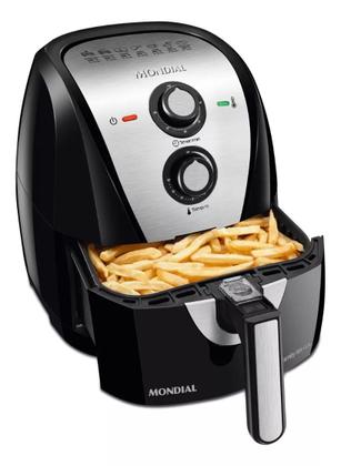 Imagem de Fritadeira Mondial Sem Óleo Air Fryer Af-55i 5,5l Preto e Inox 127V