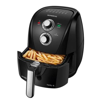 Imagem de Fritadeira sem Óleo Mondial Air Fryer AFN-40-BFS 4 Litros Preto/Prata