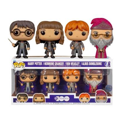 Imagem de Funko Pop Harry Potter Hermione Ron Weasley Dumbledore 4pack