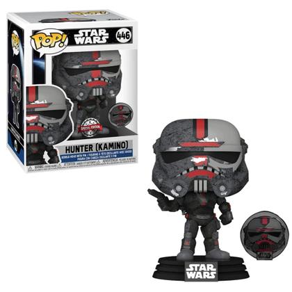 Imagem de Funko Pop Star Wars Bad Batch Hunter com Pin 446