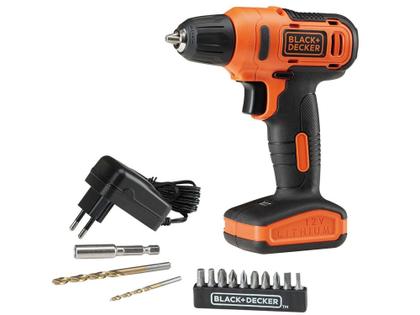 Imagem de Furadeira e Parafusadeira Black&Decker 12V - Velocidade Variável e Reversível 3/8” LD12S