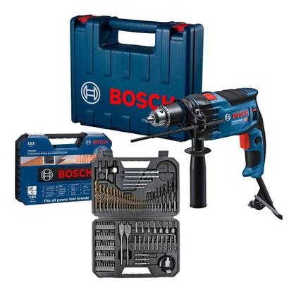 Imagem de Furadeira Impacto Bosch Gsb 16re 850w Kit 103 Pcs Tin 220v