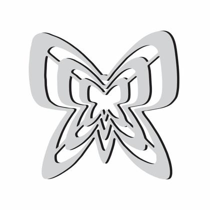 Imagem de Gabarito Borboleta Patchwork Fuxico Régua Molde Acrilico