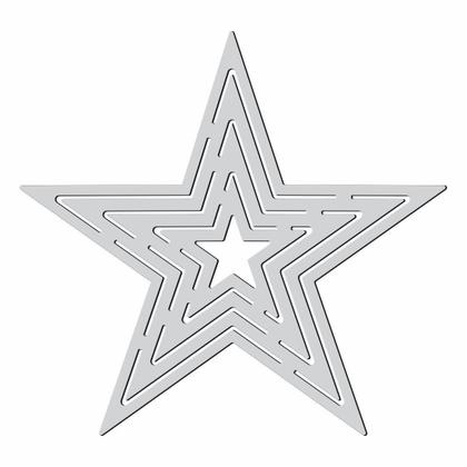 Imagem de Gabarito Estrela Patchwork Fuxico Régua Molde Acrilico