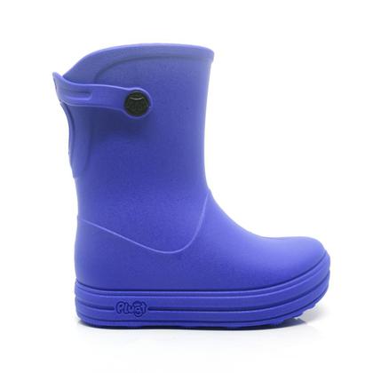 Imagem de Galocha Bota Infantil Plugt Menino Masculino Básica Lisa Azul Super Leve
