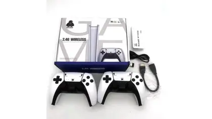 Imagem de Game M15 Pro HD +20.000 Jogos +2 Controles Sem Fio Branco