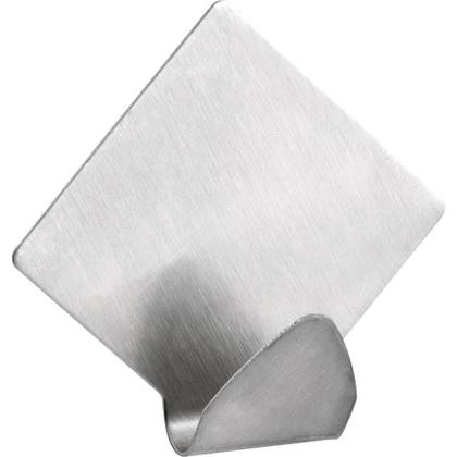 Imagem de Gancho Adesivo Losango Em Inox Com 2 Peças Vonder