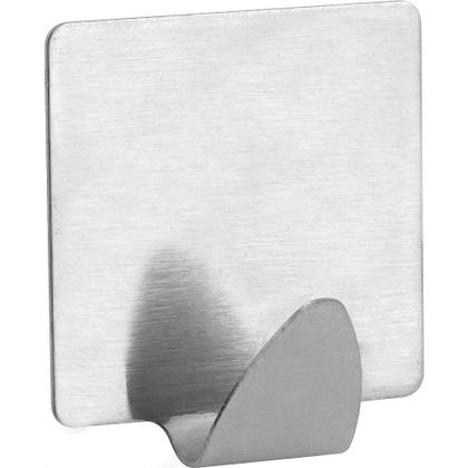 Imagem de Gancho Adesivo Quadrado em Inox com 2 Peças - Vonder