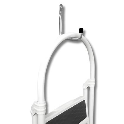 Imagem de Gancho De Parede Em Aço Multiuso Pendure Tudo Escada Tábua De Passar Vassoura Roupa Até 7,5kg Maxeb