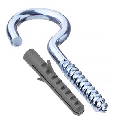 Imagem de gancho numero 08 com 10ganchos e 10 buchas  jomarca