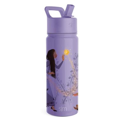 Imagem de Garrafa de Água Simple Modern Disney Wish Kids 530ml com Canudo