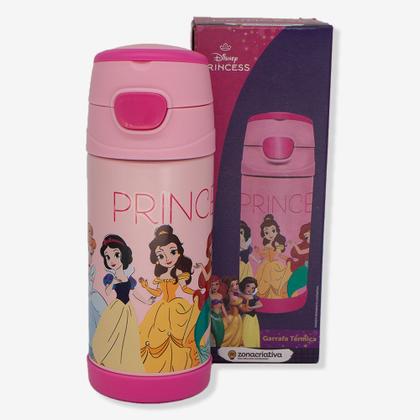 Imagem de Garrafa Térmica Princesas Top Handle 350ML - ZonaCriativa