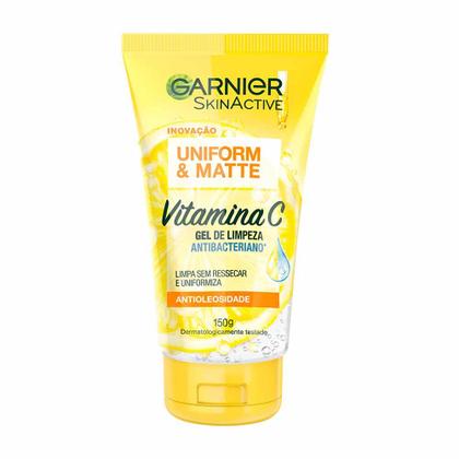 Imagem de Gel de Limpeza Facial Antibacteriano Garnier Uniform & Matte Vitamina C