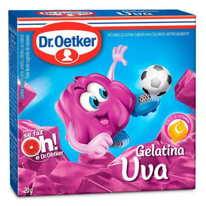 Imagem de Gelatina em Pó Dr. Oetker Sabor Uva 20g - DR.Oetker