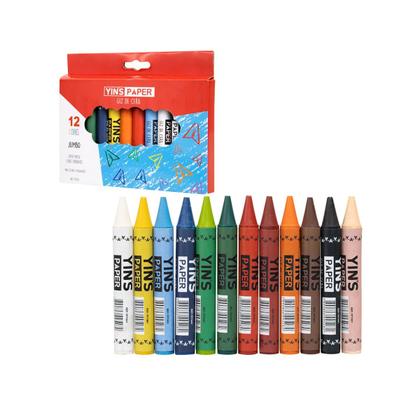 Imagem de Giz de Cera Jumbo 12 Cores Vibrantes