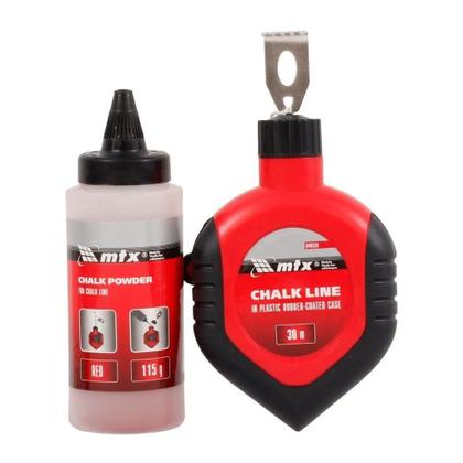 Imagem de Giz de Linha / Gesseiro Kit 30 Metros Vermelho - MTX