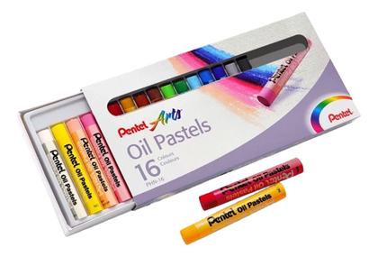 Imagem de Giz Pastel Oleoso 16 Cores Pentel Arts - PHN-16
