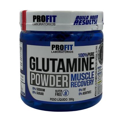 Imagem de Glutamina 300g Powder 100% Pura Profit P/ Recuperação Muscular Sem Glutén