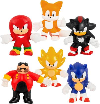 Goo Jit Zu Minis Sonic Six Pack Super Squishy Sunny 3656 - Bonecos