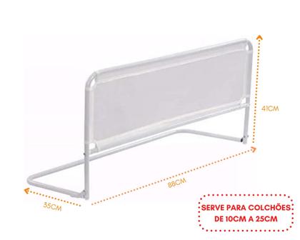 Imagem de Grade de proteção segurança p/ cama simples-criança e idoso - ninos
