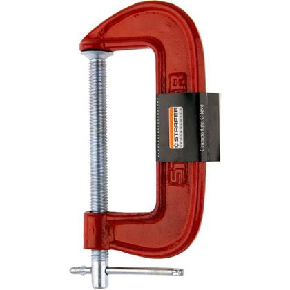 Imagem de Grampo Sargento Tipo C Marceneiro Carpinteiro 4 Polegadas