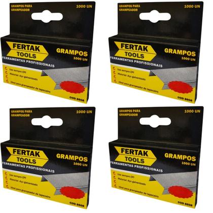 Imagem de Grampos 6mm Tipo Reto Para Grampeador de Pressão Com 4000 Un  Fertak