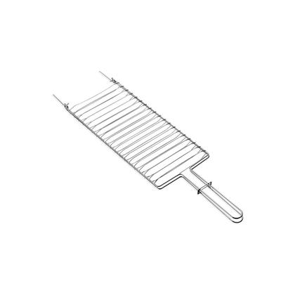Imagem de Grelha para Churrasco Aço Inox 31x18 cm com Trava de Fechamento Tramontina
