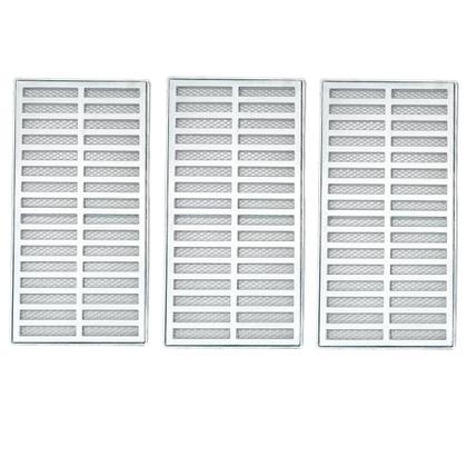 Imagem de Grelha Ralo Quintal Alumínio 15x140 com Tela Anti Insetos em Módulos ( 1 15cm x 40cm + 2 15cm x 50cm)