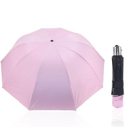 Imagem de Guarda Chuva Grande Reforçado Cabe Na Bolsa Colorido Liso Sombrinha Com Proteção Solar  BLACKOUT