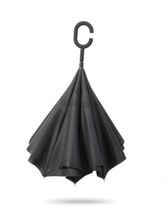 Imagem de Guarda Chuva Invertido Tecido Duplo Impermeável Reforçado Contra Guarda-Chuva Para Carro