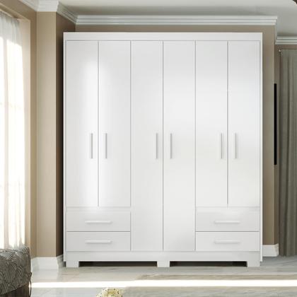 Imagem de Guarda Roupa Casal 6 Portas 4 Gavetas Primacy