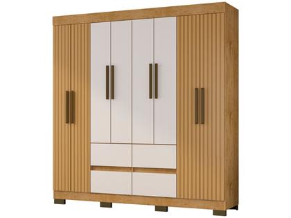 Arabella and Rose（タグあり） Guarda-roupa Casal 8 Portas 4 Gavetas Araplac B24084 - Guarda