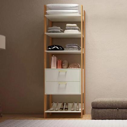 Imagem de Guarda Roupa Closet Industrial Modulado 1 Peça 2 Gavetas 73,5cm 100% MDF