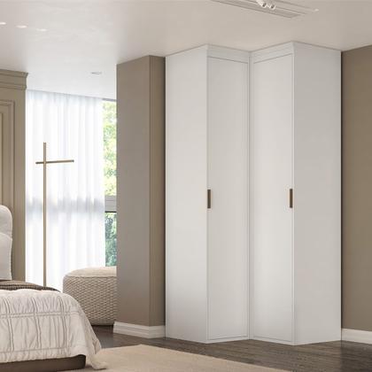 Imagem de Guarda Roupa de Canto 2 Portas MDF Spacios Belmax